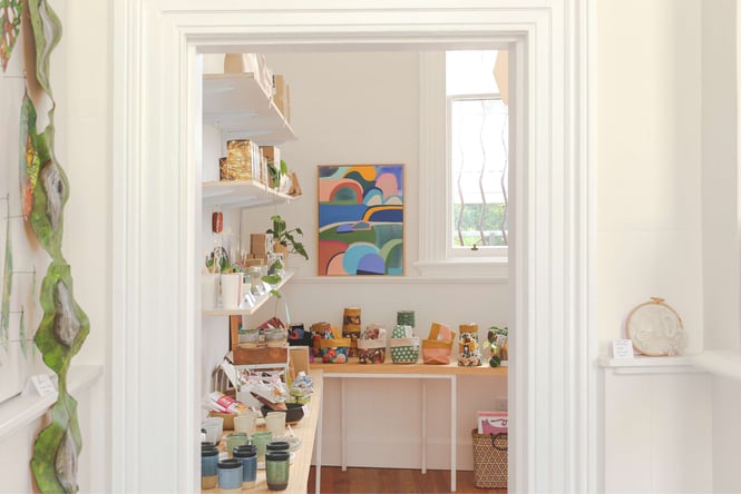 Homewares and ceramics on display at Inc Design.
