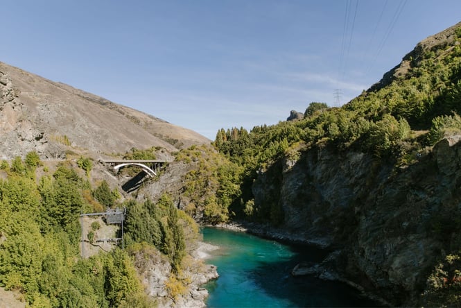 A river at Gibbston Valley.