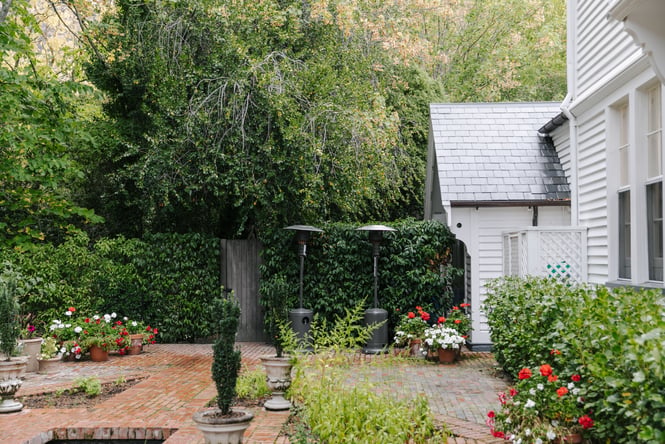 The garden at Otahuna Lodge