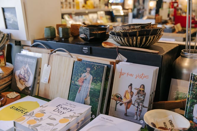 Close up of the shop space at Little River Gallery