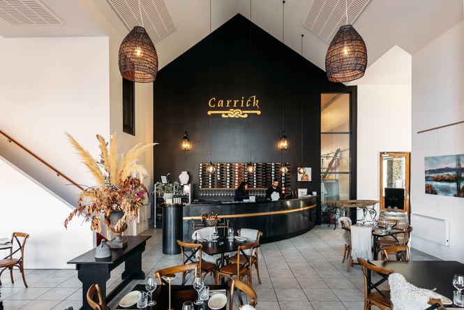 The inside of Carrick Winery Central Otago.
