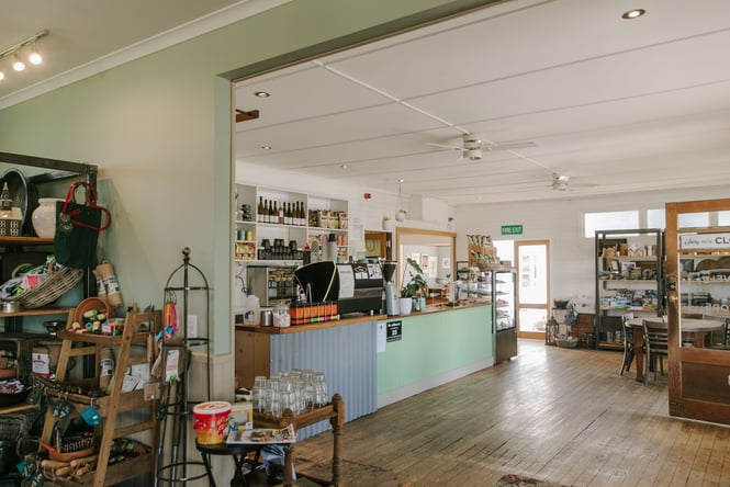The colourful interior of The Staveley Store on a sunny day.