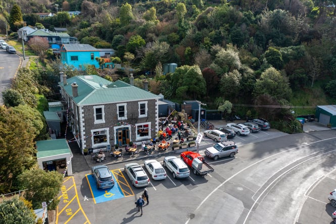 A view of Carey's Bay from above.