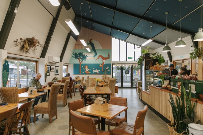 Interior of Dune Cafe in New Brighton