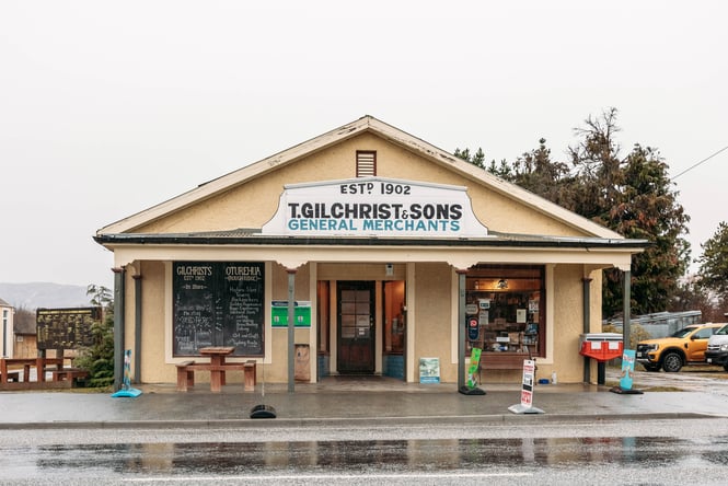 The outside of Gilchrist’s General Store.