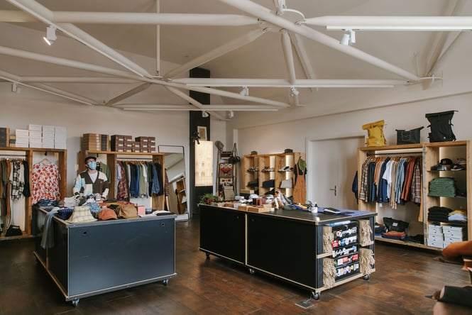 The inside of the Indigo and Provisions store in the Arts Centre.