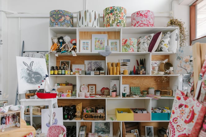 Gifts and homewares on display at Coco and Co.