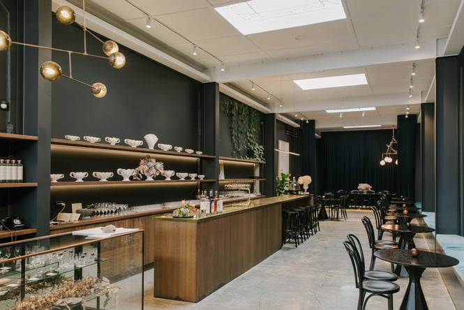 The interior of Hastings Distillers.