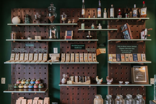 Chocolate on display at La Petite.