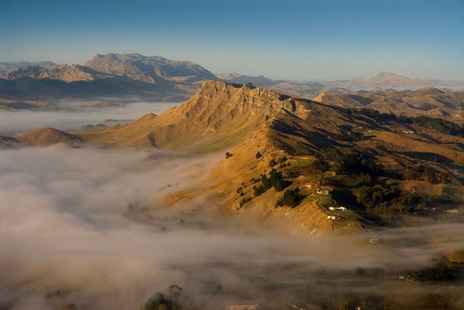 Te Mata Peak at sunset.