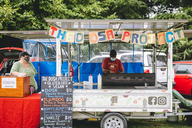 The Dosa Project food stand.