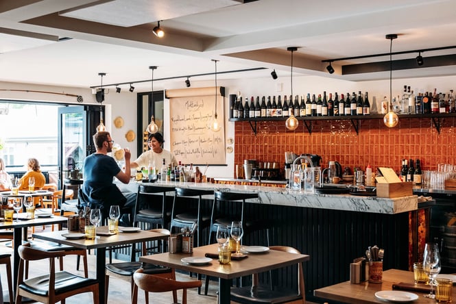 Dining room at Muttonbird in Wānaka