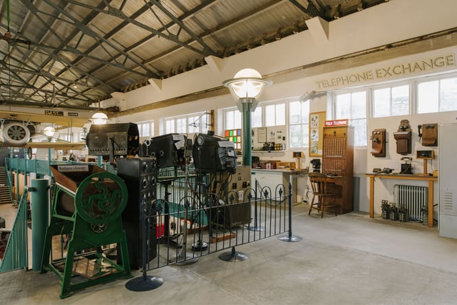 Inside the Faraday Centre.