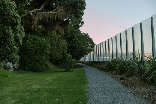 A bike path by the water at St Mary's Bay.