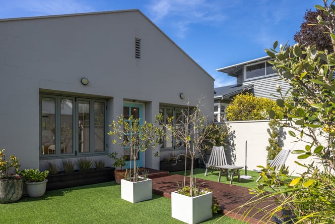 Outside area of house stay, garden area.