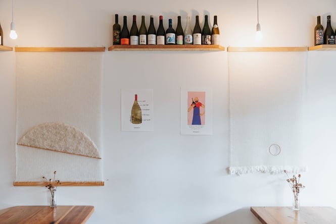 The interior of Gatherings restaurant.