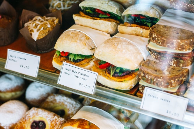 A close up of filled buns at Volare in Hamilton.