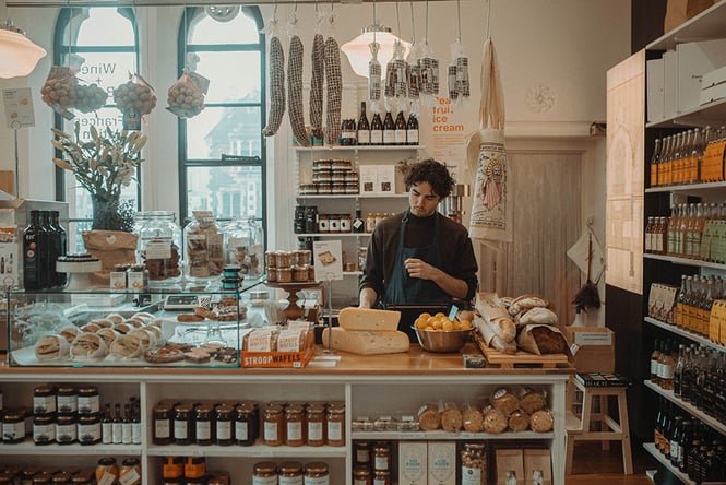 Inside Frances Nation Grocer.
