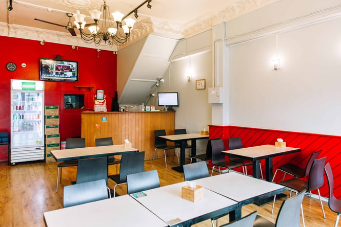The inside of Xi'an Food Bar restaurant in Auckland.