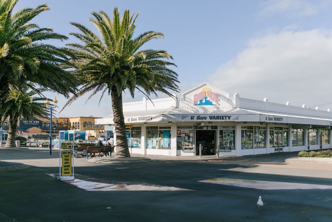 View of the New Brighton Mall, Christchurch.