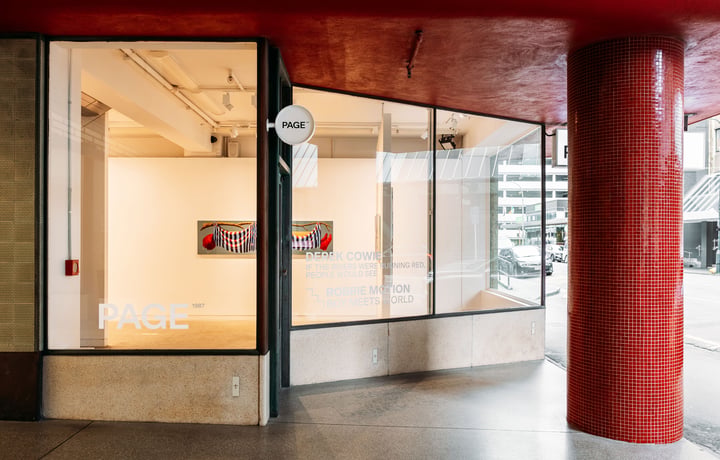 The exterior of Page Galleries in Wellington.
