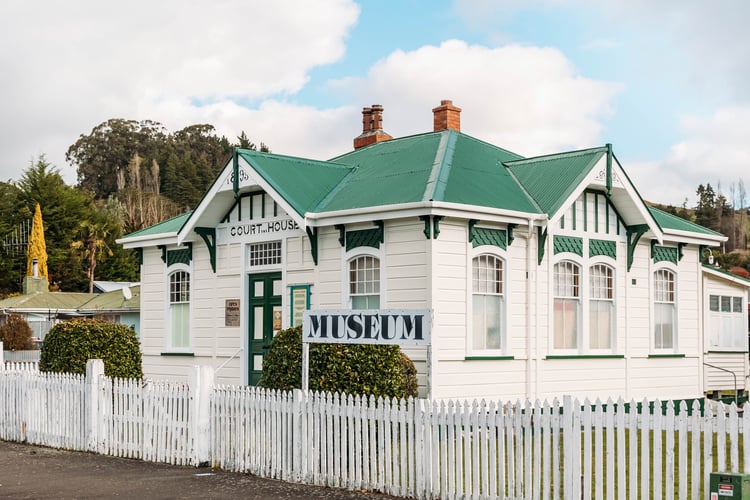 The exterior of a museum in Rangitīkei.