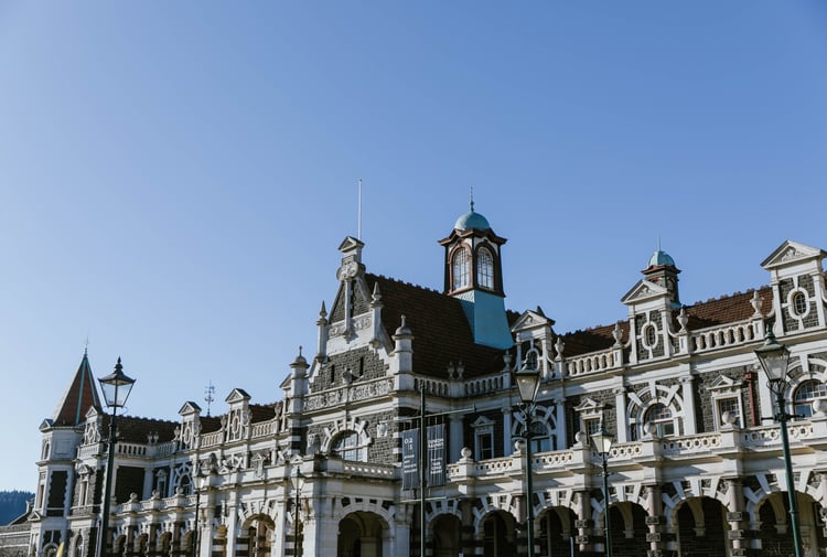 The Dunedin Railway Station.