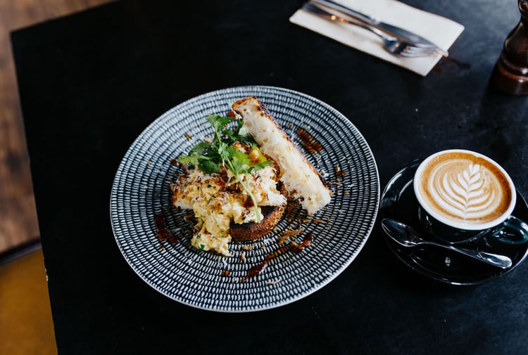 Brunch served in a Christchurch cafe offering the best brunch in the city.