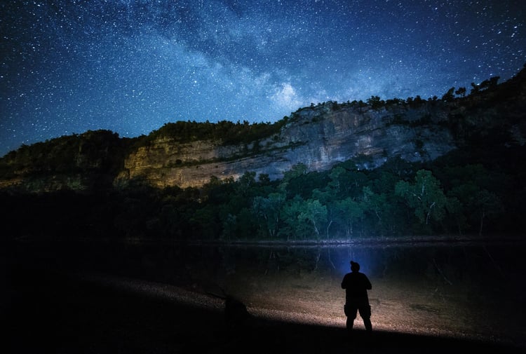 An image of night sky filled with stars at Dark Sky Project.