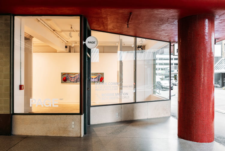The exterior of Page Galleries in Wellington.