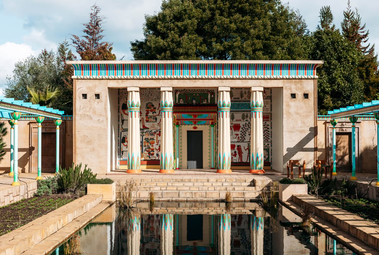 The Greek section of Hamilton Gardens.