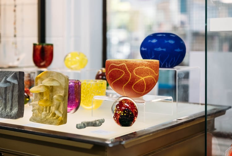 Artwork exhibition in Artel Gallery & Store.