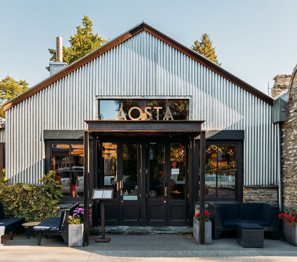 The entrance to Aosta Arrowtown.