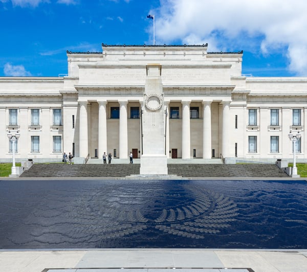 Exterior of the Auckland Museum.