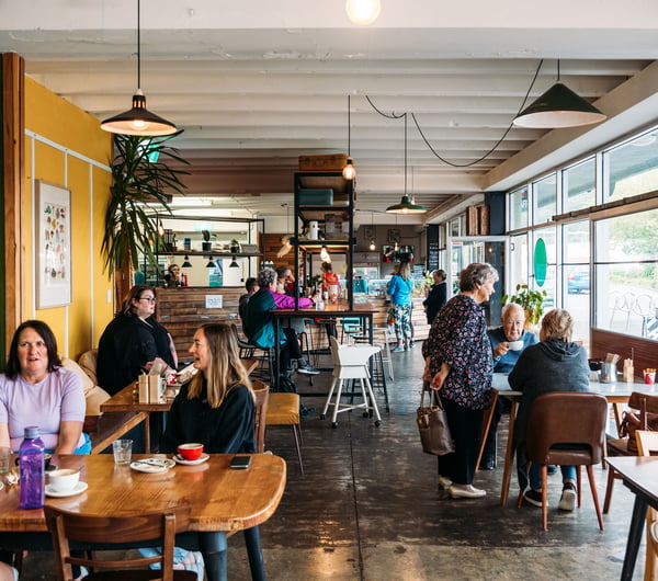 A busy cafe in Upper Hutt.
