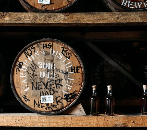 Bottles of Source Gin.