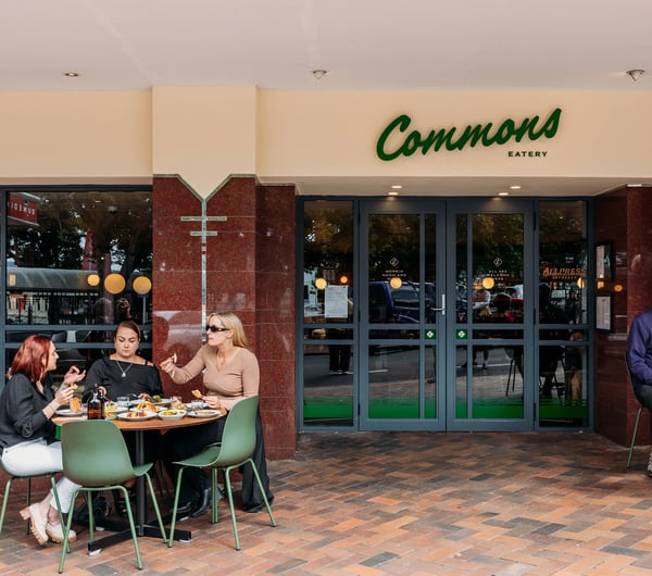 Outside view of Commons Eatery.