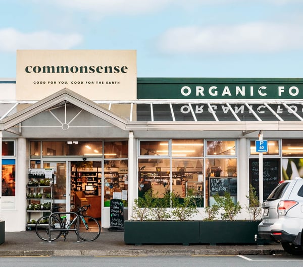Exterior of Commonsense Organics Building in Kilbernie Wellington