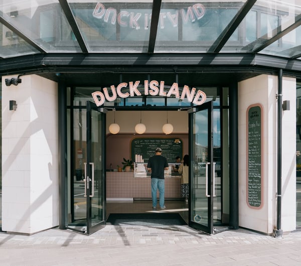 Entrance to Duck Island on High Street in Christchurch