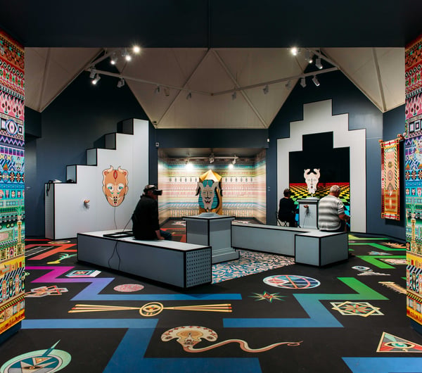An intense, brightly-coloured exhibition at Hastings Art Gallery.