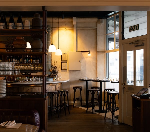 The inside of Lilian Restaurant Auckland.