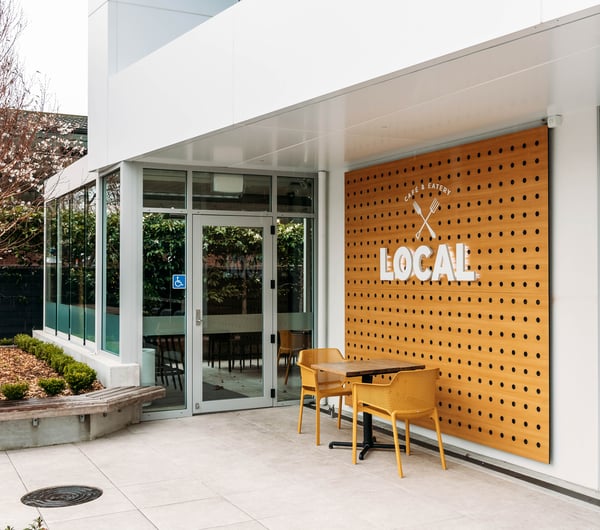 Building exterior of LOCAL cafe, Palmerston North.