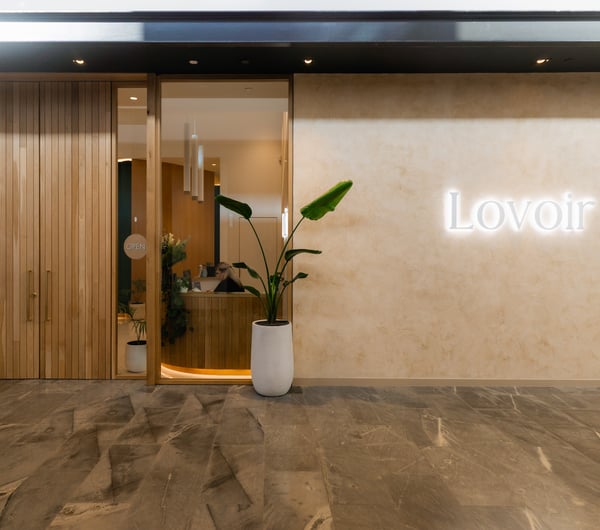 The entrance to Lovoir Day Spa in Christchurch.