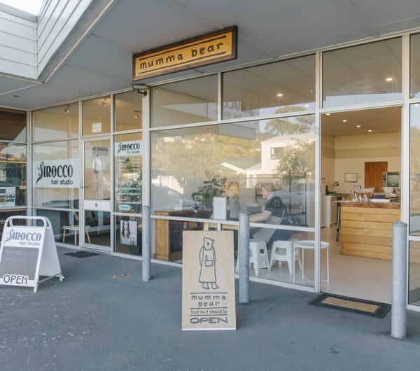 Exterior of Mumma Bear's retail space.