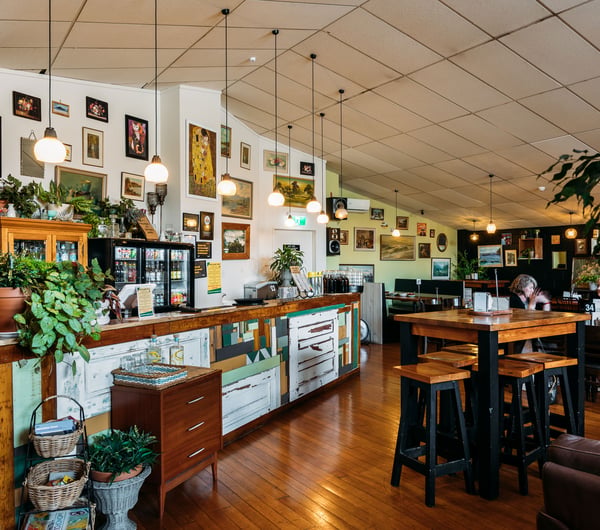 The large cafe interior of Munch in Palmerston North.