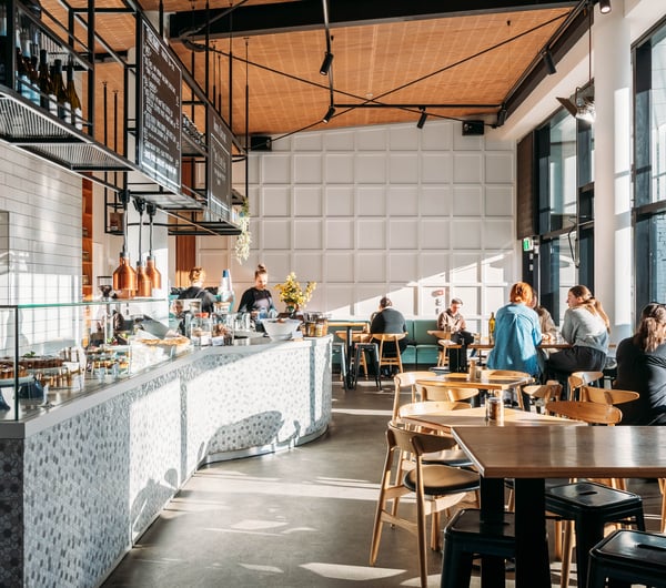 The cafe space at Pickle and Pie.