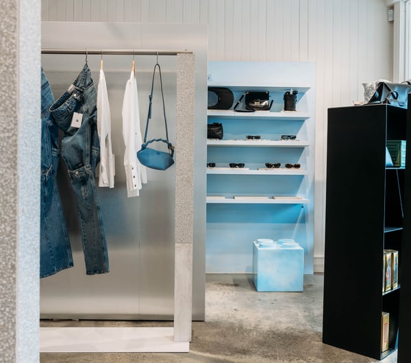 Clothing and shelves at Seletti Concept Store in Arrowtown.