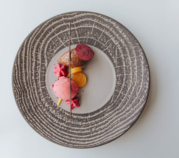 A plate of food.