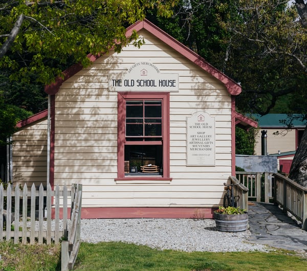 Exterior of The Old School House building.