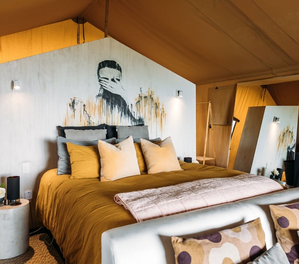 Bedroom view of Dreamscape Glamping.
